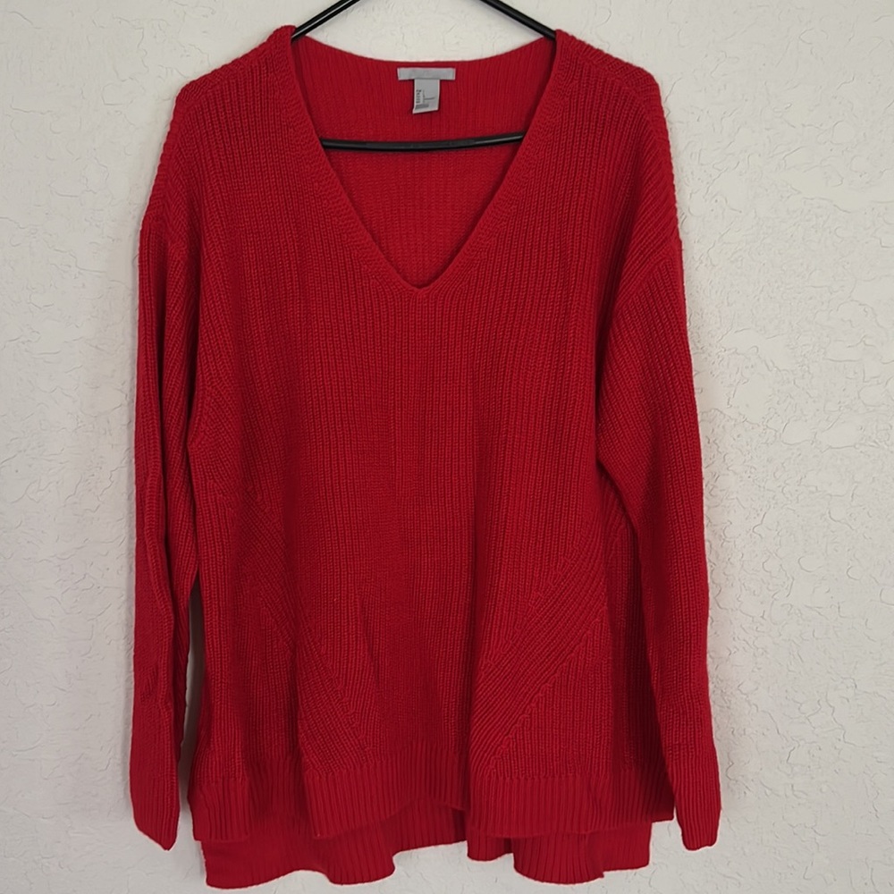 Red sweater size L